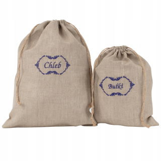 Breadbox set natural.eco, odtiene hnedej a béžovej, odtiene modrej